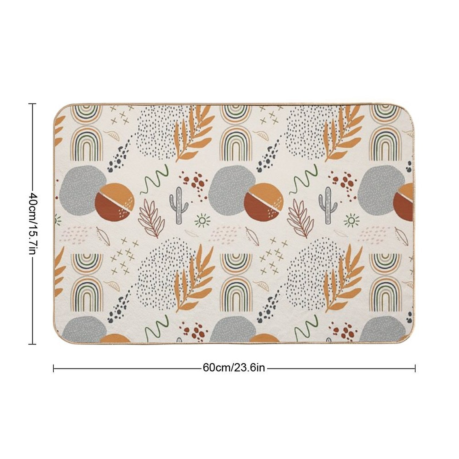 Fun Boho  Eco-Friendly Bath Mat