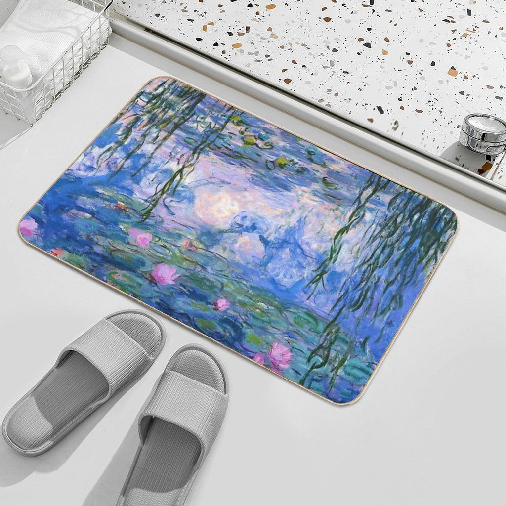 Water Lilies Monet  Toxin-Free Bath Mat