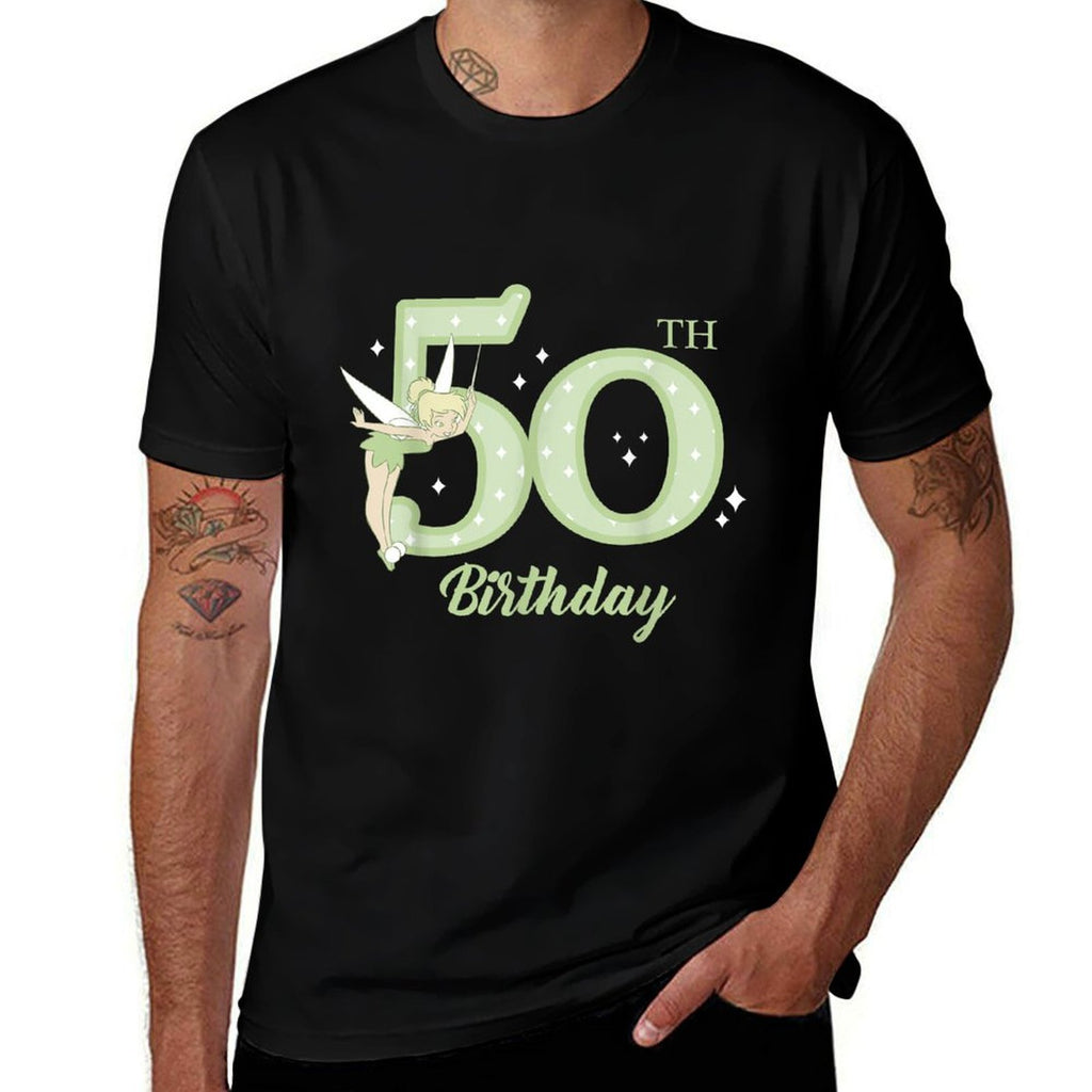 Disney Peter Pan 50th Birthday Tinkerbell Portrait  Graphic-printed T-Shirt