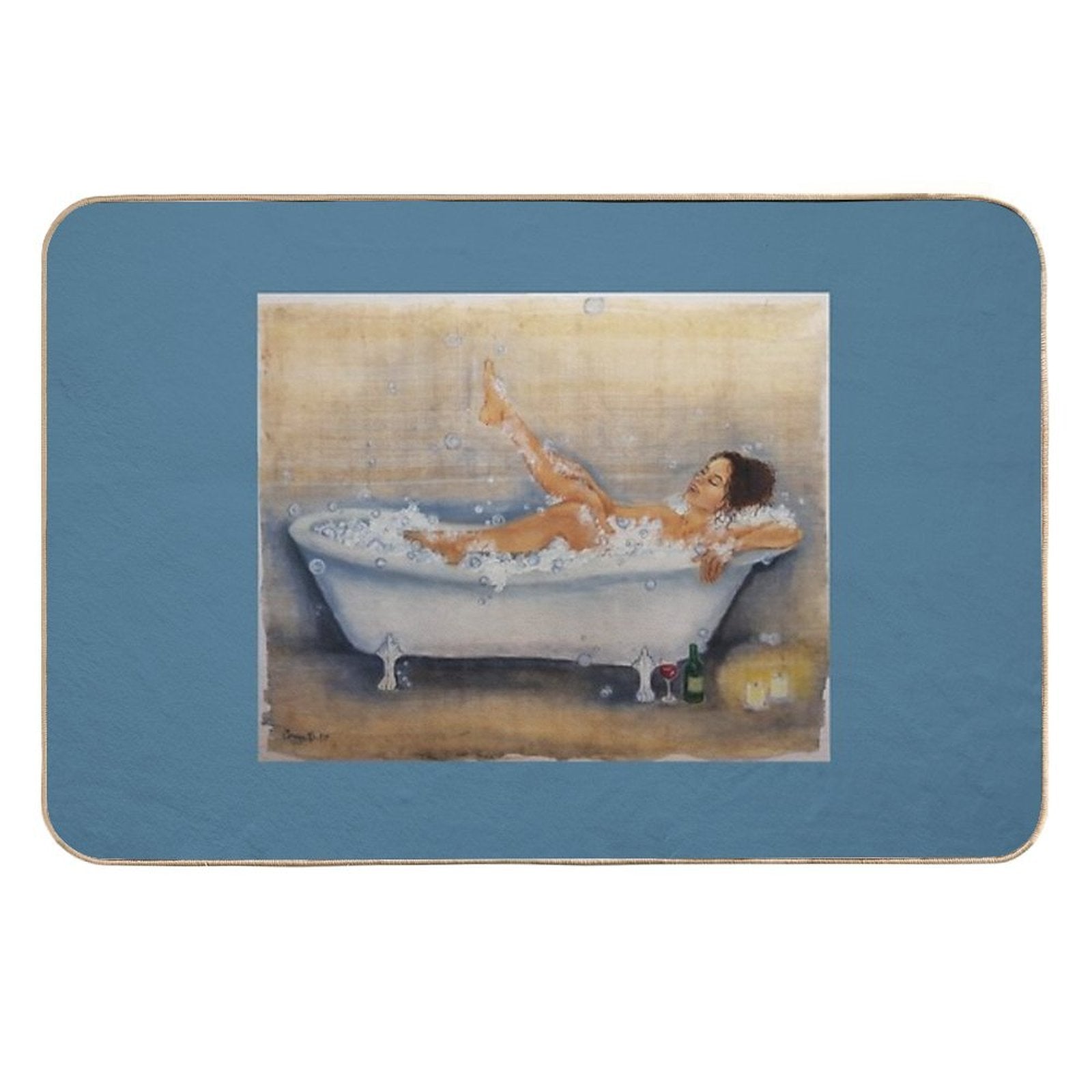 Magic of A Hot Bath  Rapid-Drying Bath Mat