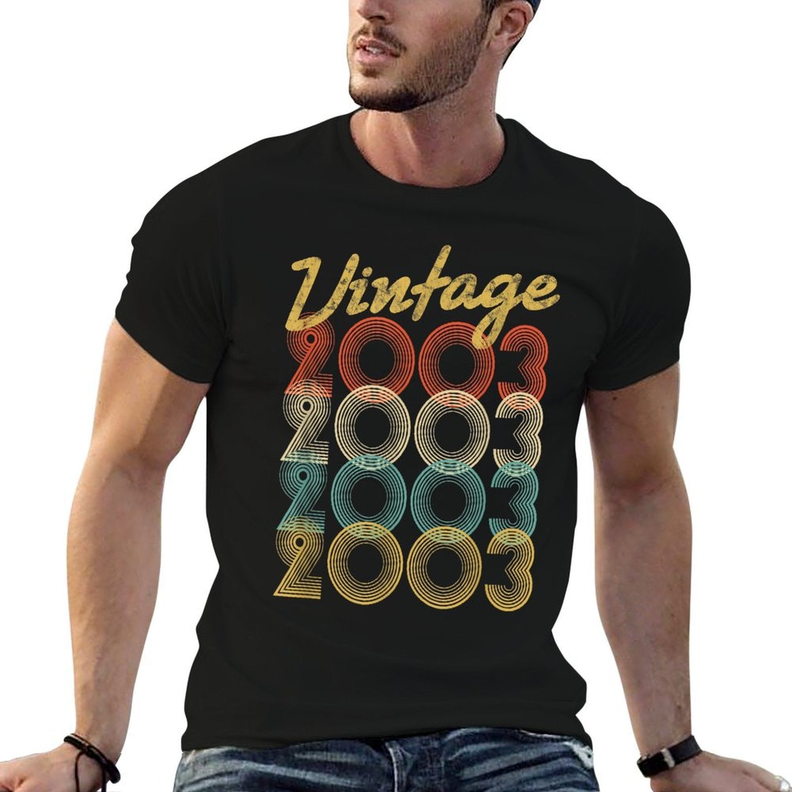 Vintage 2003 Retro Pop Born In 2003 21 Yrs Old 21st Birthday  Classic T-Shirt
