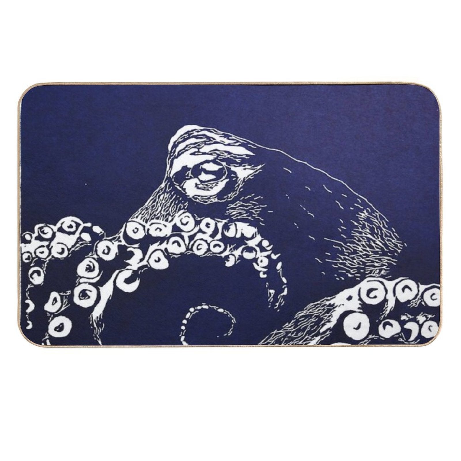 Blue Octopus  Eco-Friendly Bath Mat