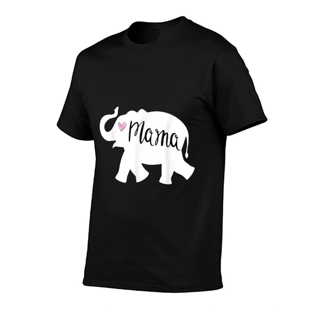 Mama Africa Elephant Mother Cute for Mom  Oversized Silhouette T-Shirt