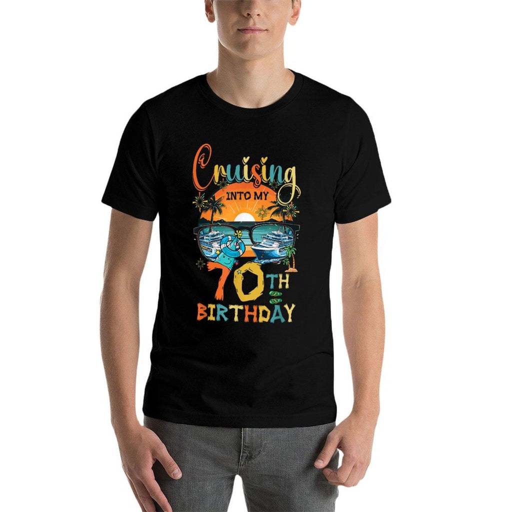 Cruising Into My 70Th Birthday Family Cruise 70th Birthday  Affordable Price T-Shirt