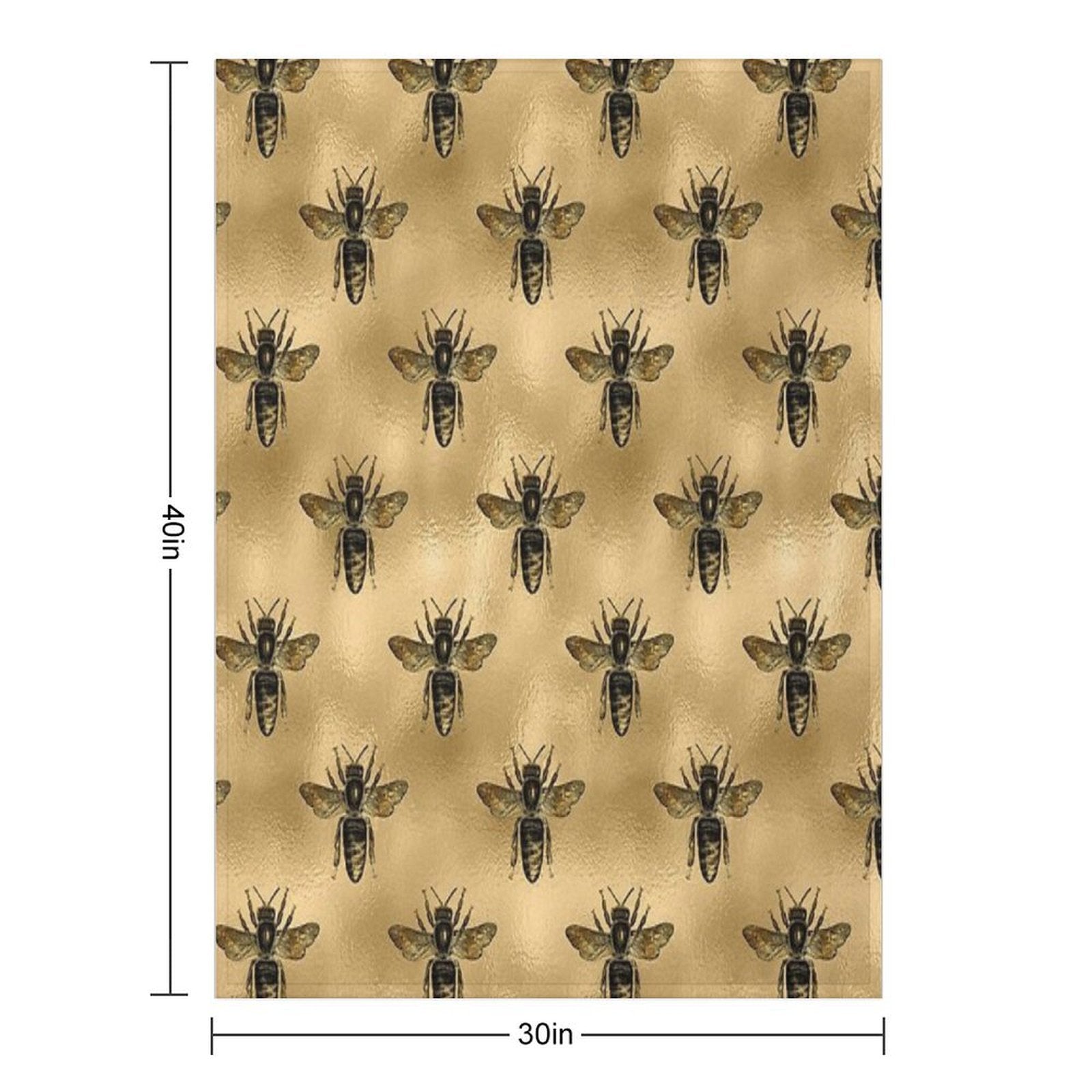 Black Bees Premium Throw Blanket