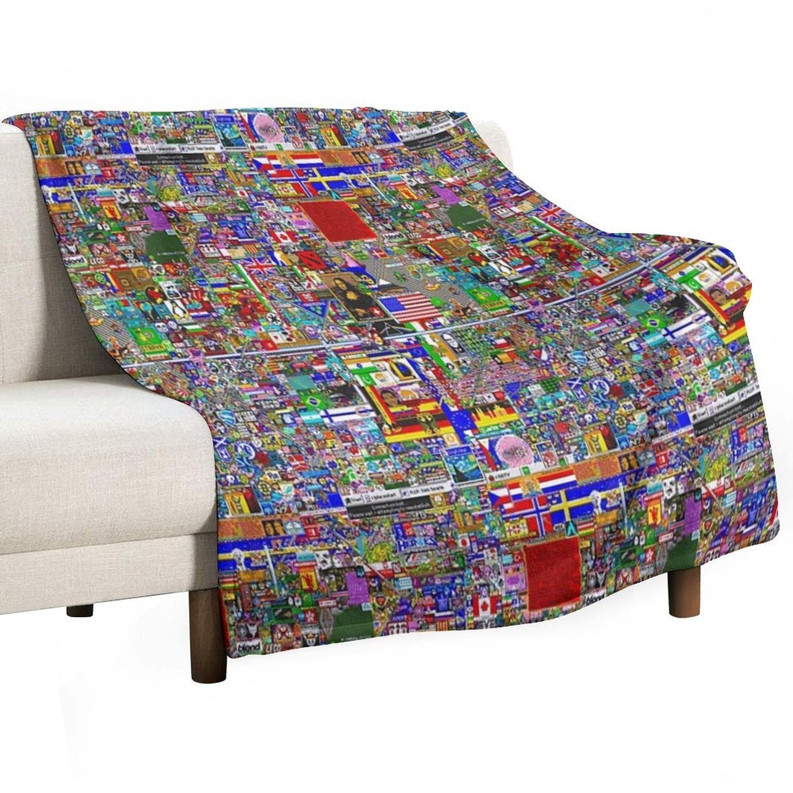 RPlace 2017 - 4000x4000 Durable Throw Blanket