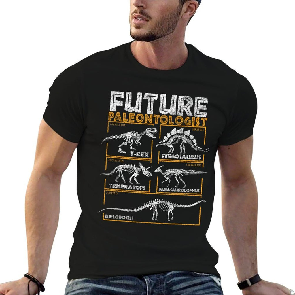 Future Paleontologist Dinosaur Fossil T-Rex Kids Boys Retro  Trendy Pattern T-Shirt