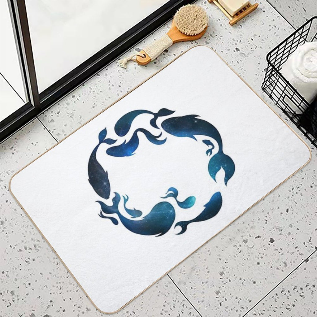 Aquatic Galaxy  Easy To Clean Bath Mat