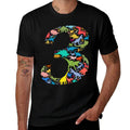 Kids Dinosaur 3rd Birthday Boy 3 Years T-Rex Party Rawr I'm 3  Slim-fit Cut T-Shirt