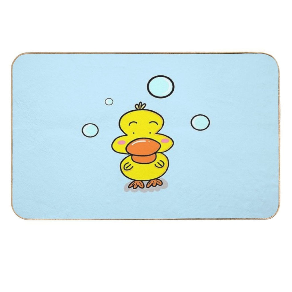 Bathroom Ducky Doodle  Long-Lasting Bath Mat