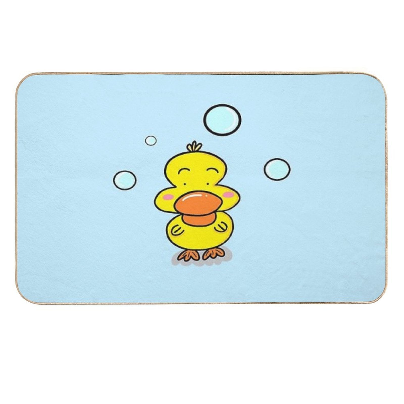 Bathroom Ducky Doodle  Long-Lasting Bath Mat