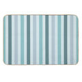 Color Block Lines V  Easy To Clean Bath Mat