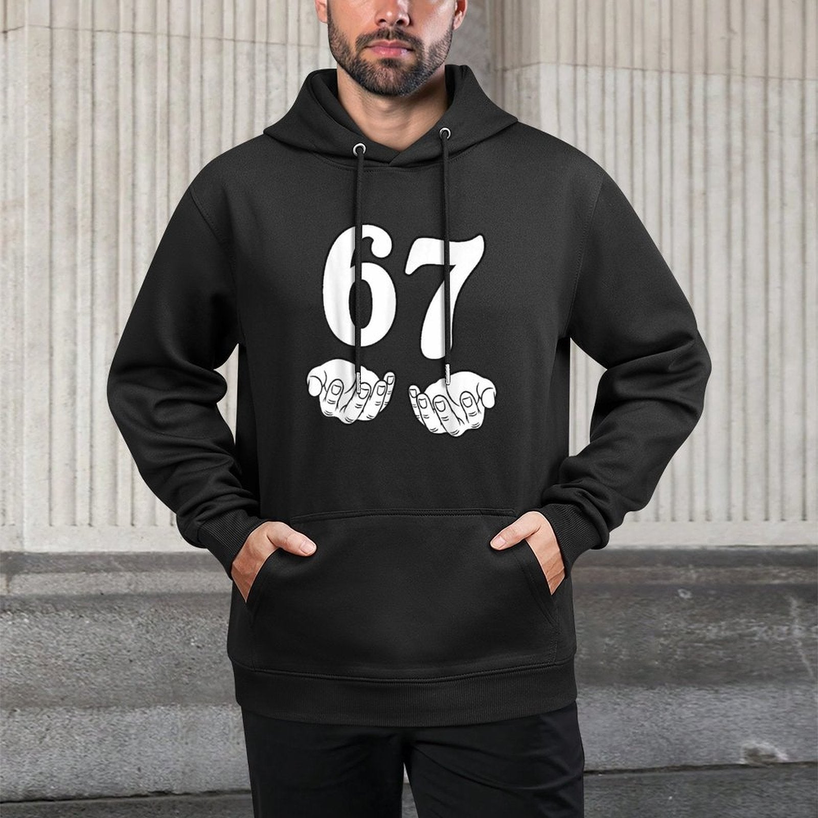Six Seven 6 7 Funny 67 Gen Alpha Slang 6-7 Meme School Moisture-Wicking Hoodie