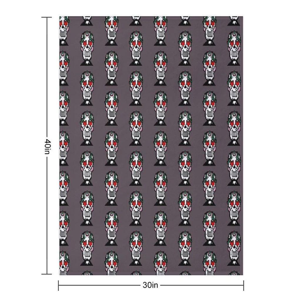 Pixel Skeleton Premium Throw Blanket