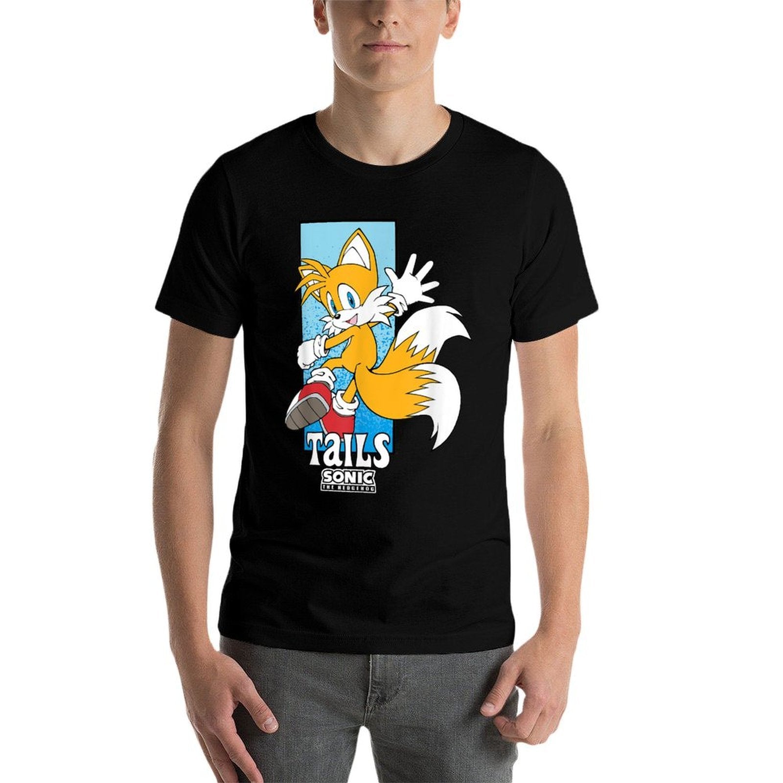 Sonic The Hedgehog Tails Spotlight Panel Portrait  Odor-resistant T-Shirt