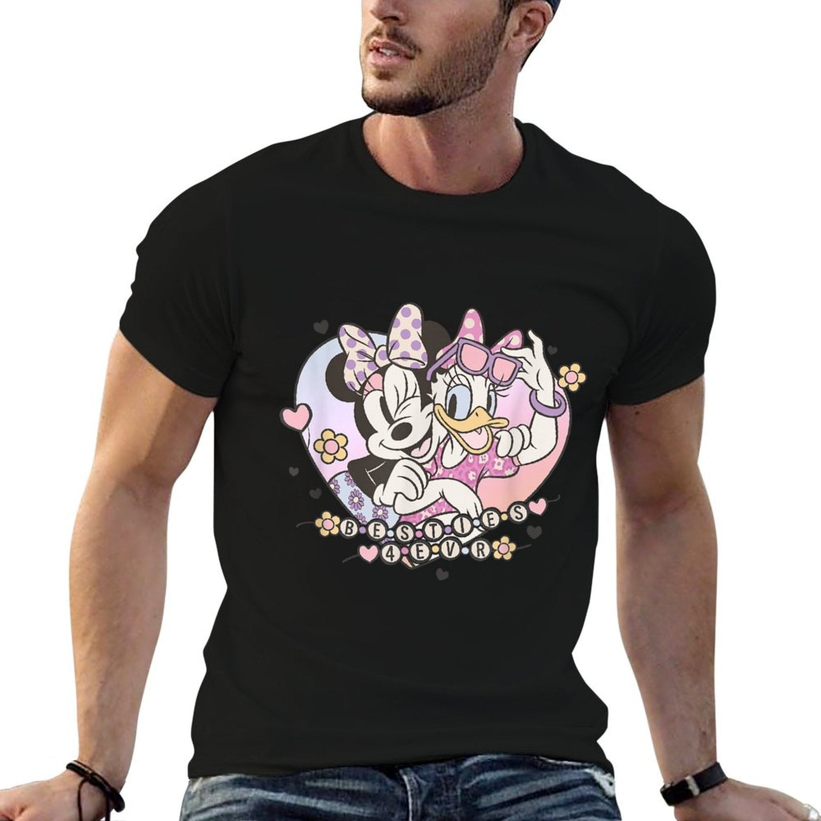 Disney Mickey And Friends Besties 4 Ever Minnie And Daisy  Lightweight T-Shirt