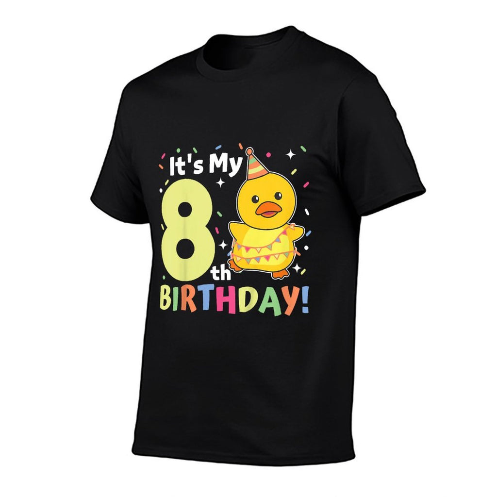 Kids 8th Birthday Duck For Children Eight Years Old  Odor-resistant T-Shirt