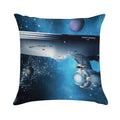 Enterprise A - Where Silence Has Lease Soft Short Plush Fabric Throw Pillow