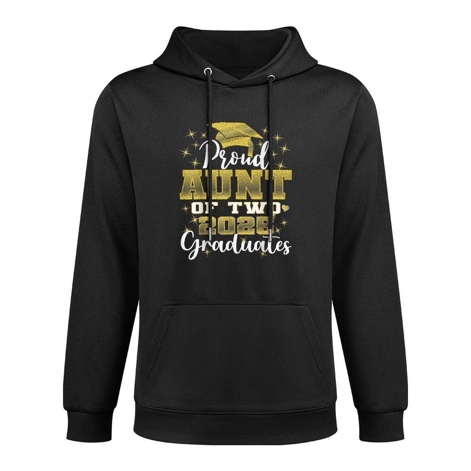 Proud Aunt of Two 2025 Graduates Graduation Family Versatile Streetwear Hoodie