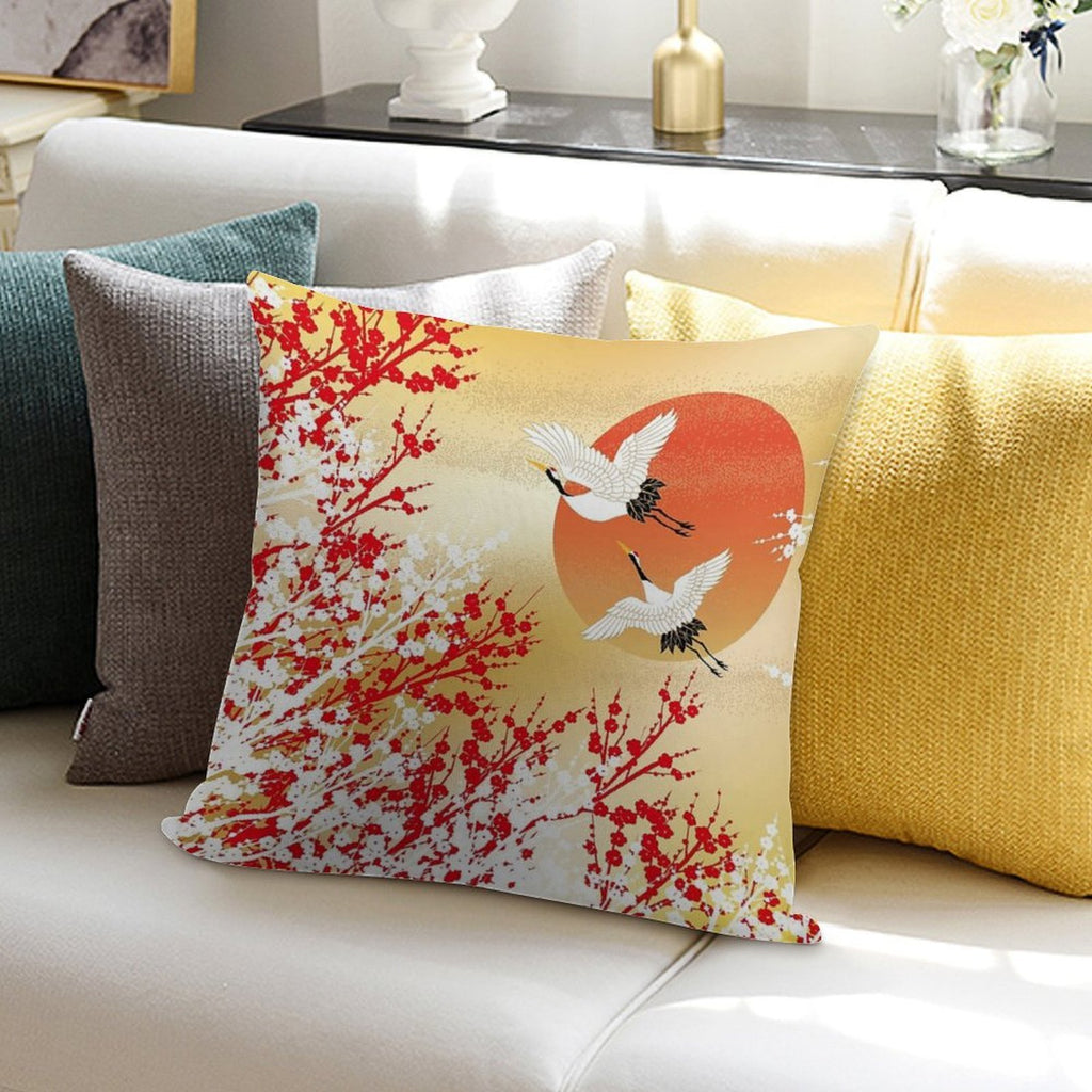 Japan 2 Soft Shrink-Resistant Throw Pillow