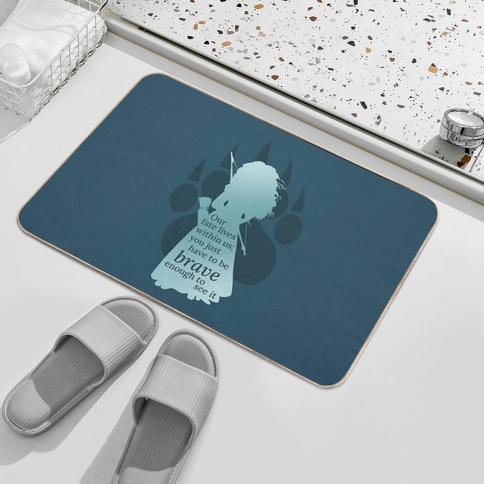 Brave Merida  Repositionable Bath Mat