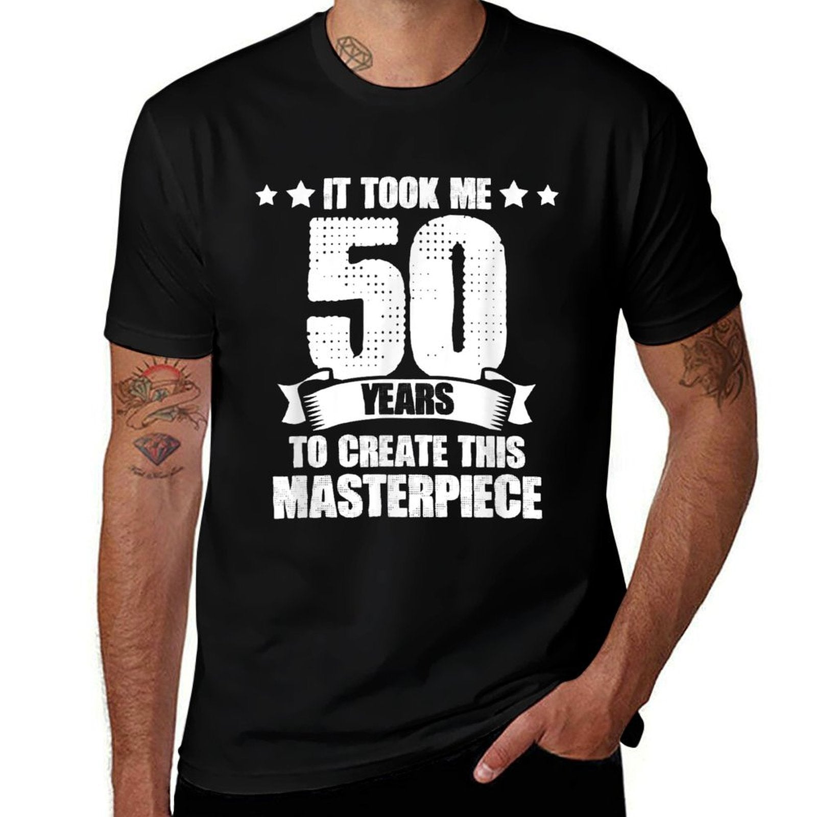 Humerus 50 Years Old Joke 50th Birthday Sarcastic Gag  Stretchy T-Shirt