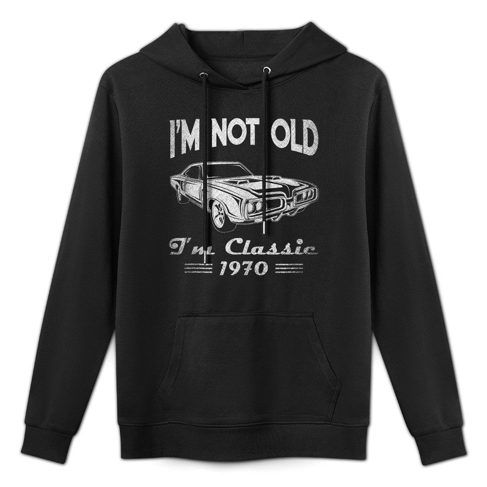 50th Birthday Ts For Men - Classic Car 1970 Customizable Surface Hoodie