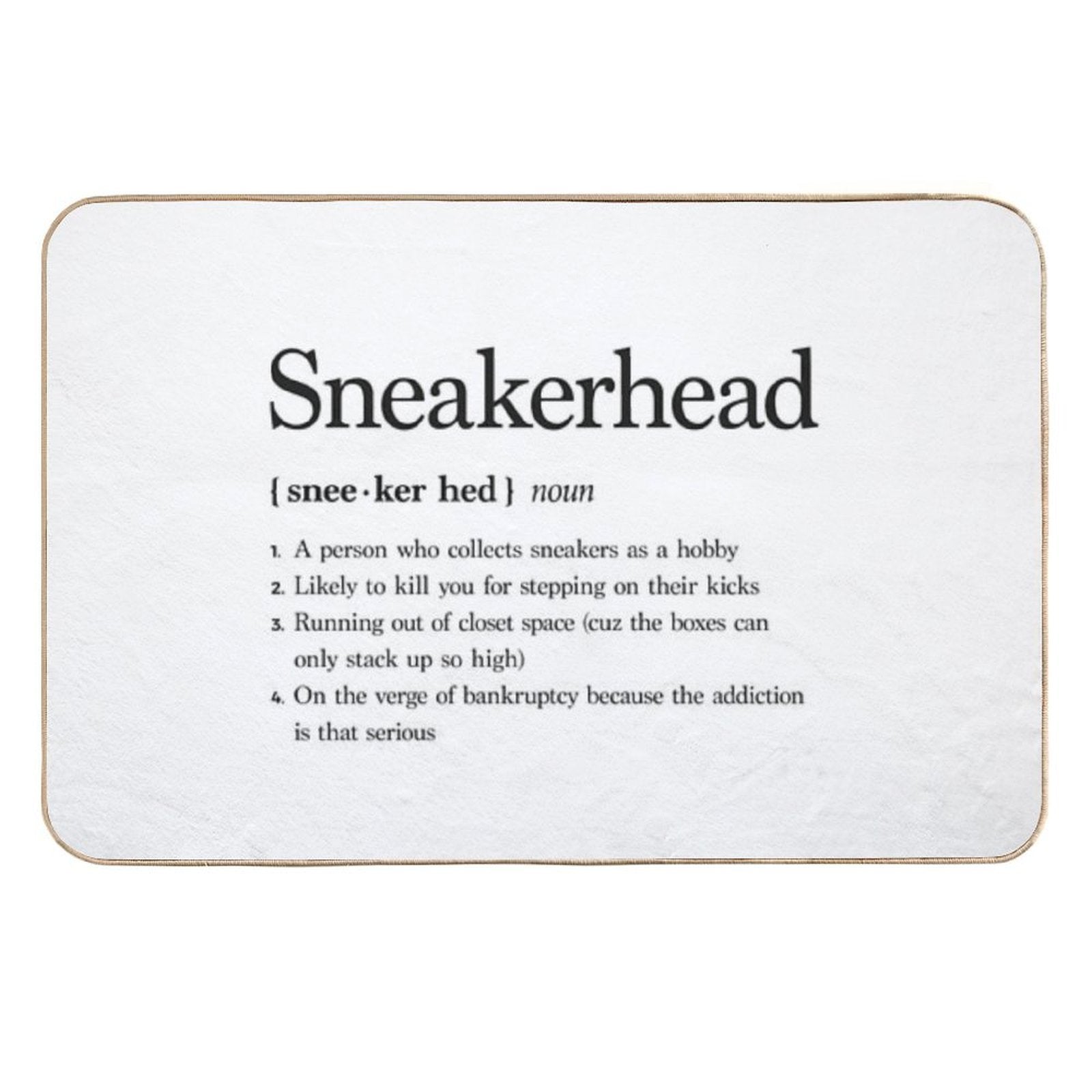 Sneakerhead Definition  Versatile Bath Mat