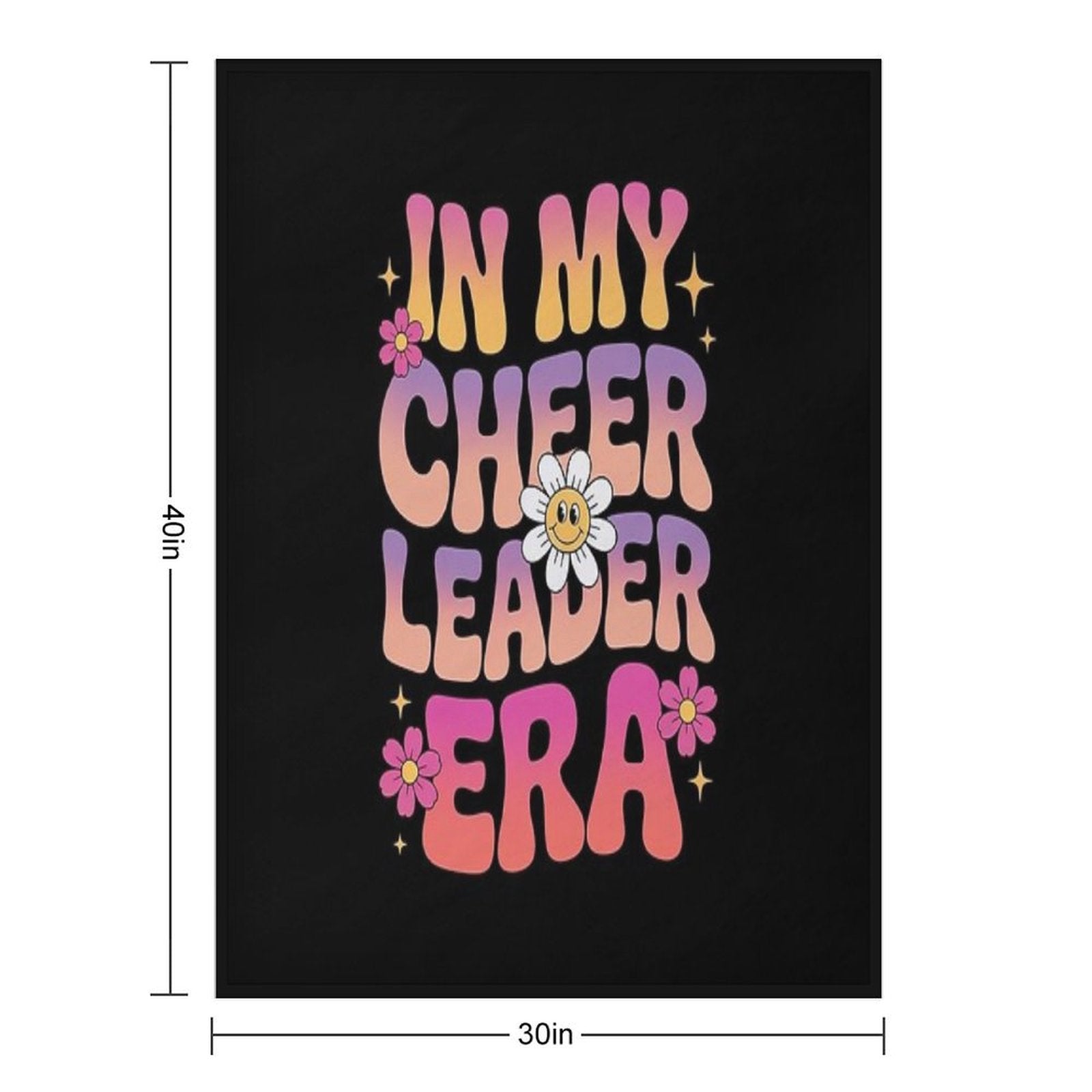 In My Cheer Leader Era Youth Cheerleader Shrink-resistant Throw Blanket