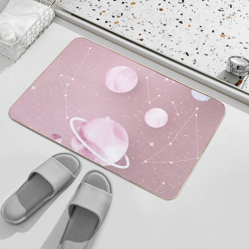 Planets Vsco  Long-Lasting Bath Mat