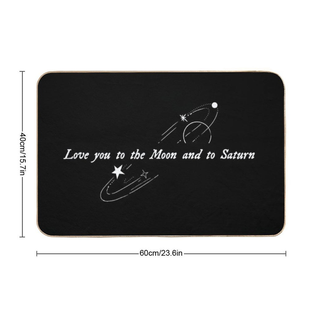 Love You to The Moon And to Saturn (Seven - Taylor Swift)  Anti-Trip Bath Mat