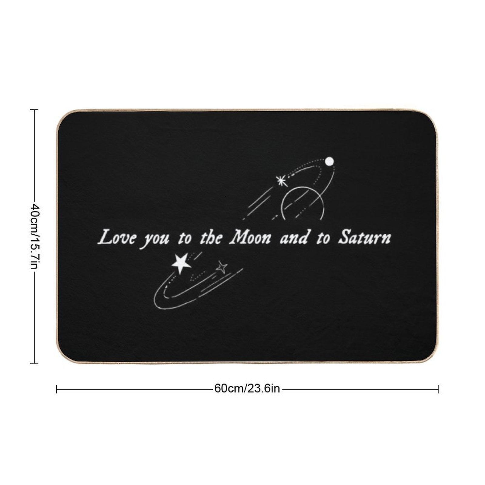 Love You to The Moon And to Saturn (Seven - Taylor Swift)  Anti-Trip Bath Mat