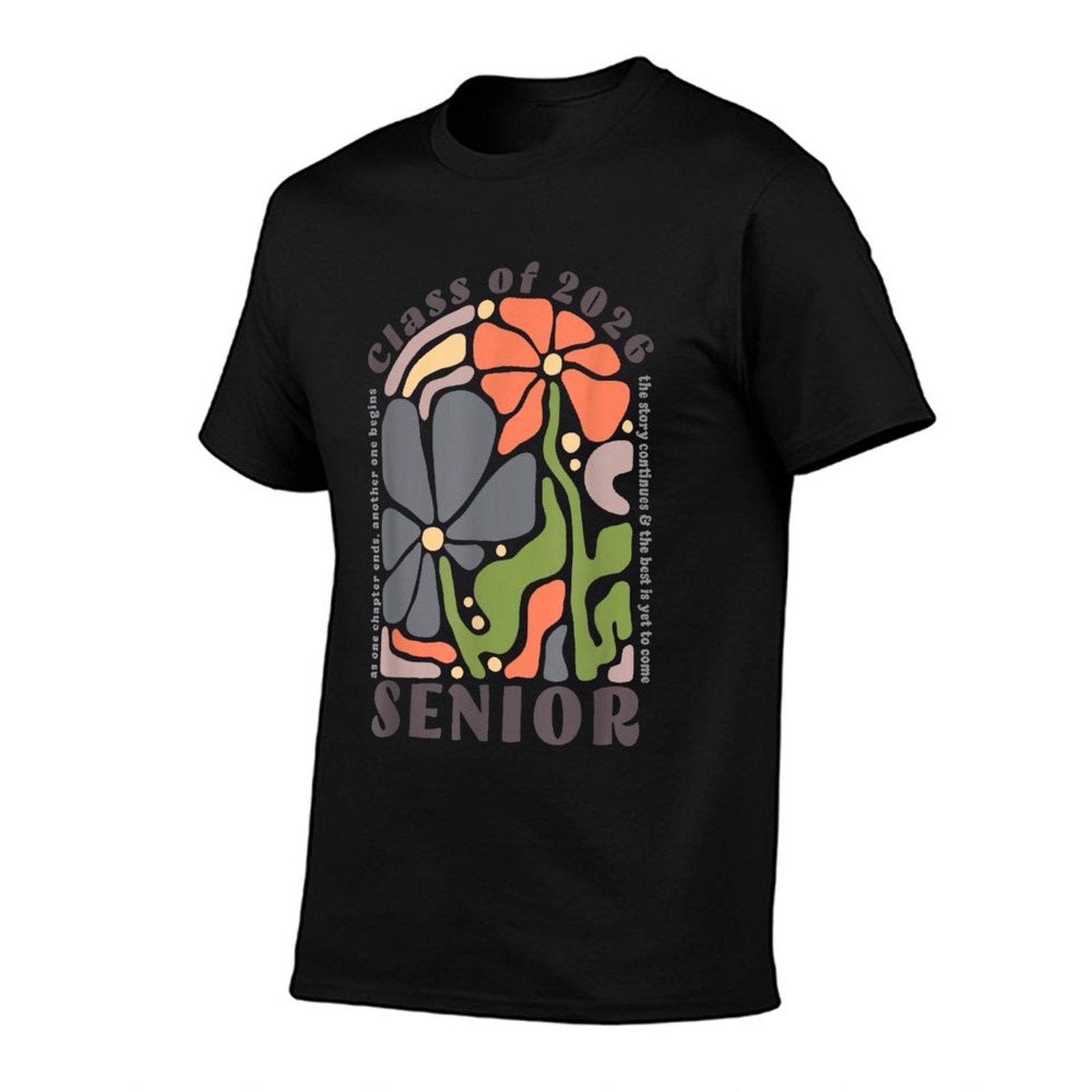 Senior 2026 Boho Floral Class of 2026 High School Senior  Trendy Pattern T-Shirt