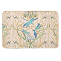Art Nouveau Dragonflies Pattern  Blush  Absorbent Bath Mat