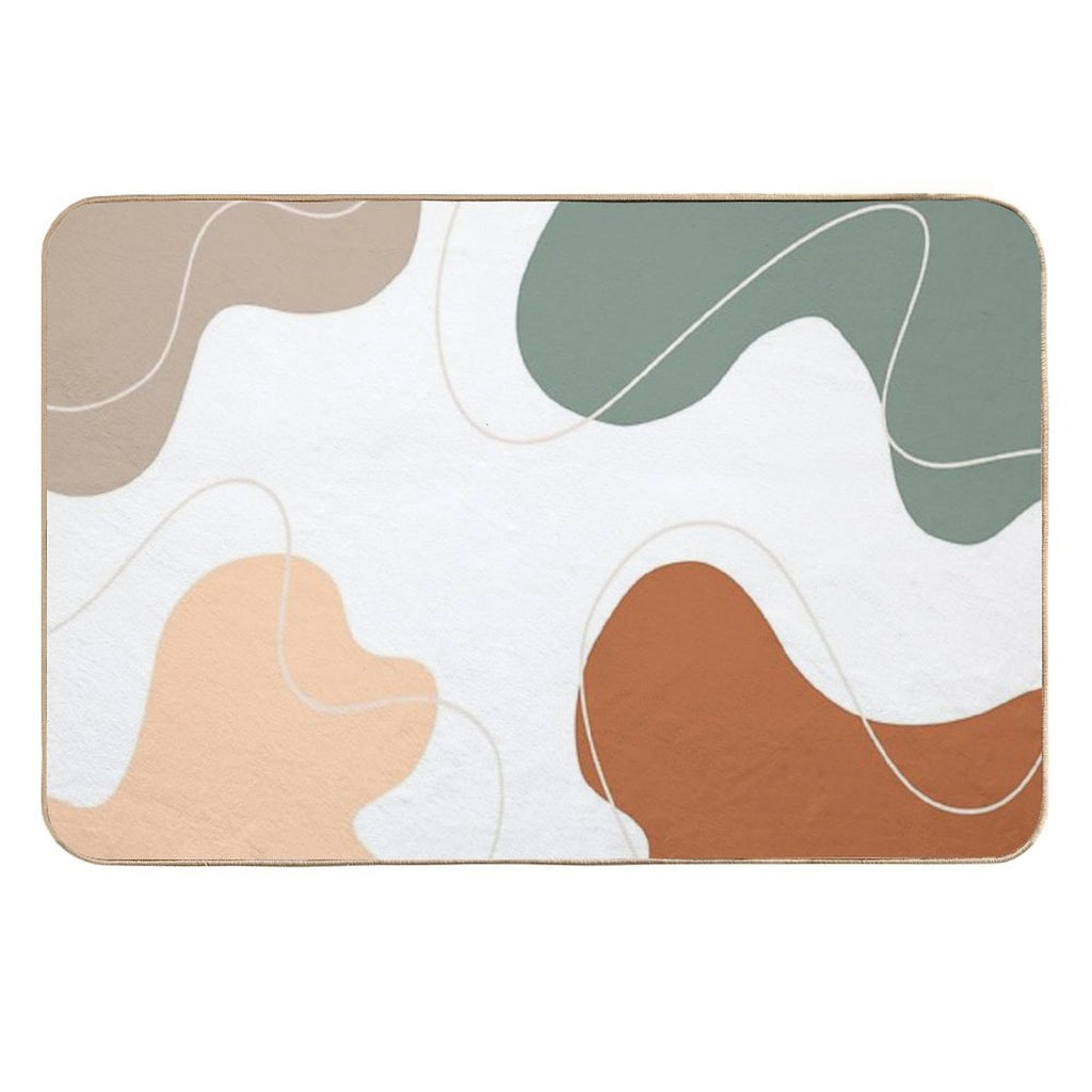 Aesthetic Shape Pattern  Eco-Friendly Bath Mat