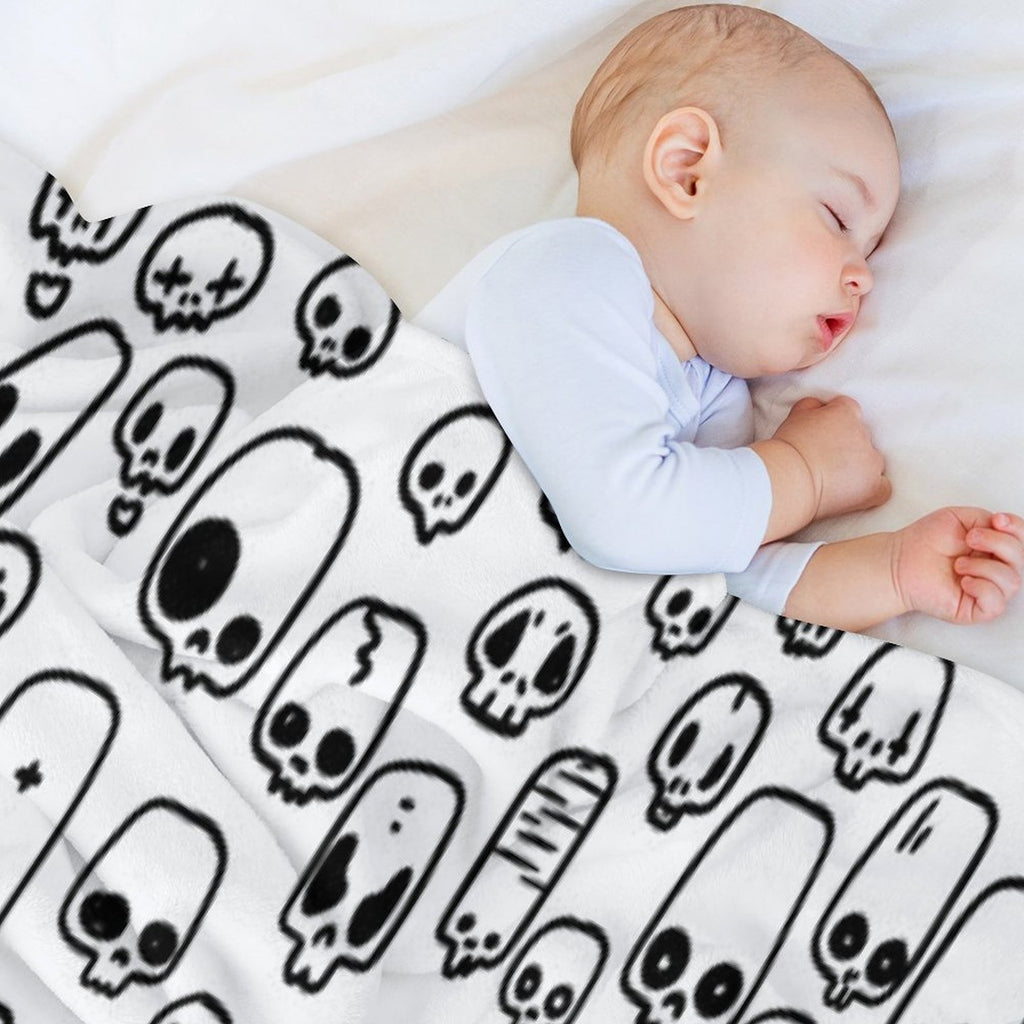 Mini Skulls Compact Throw Blanket
