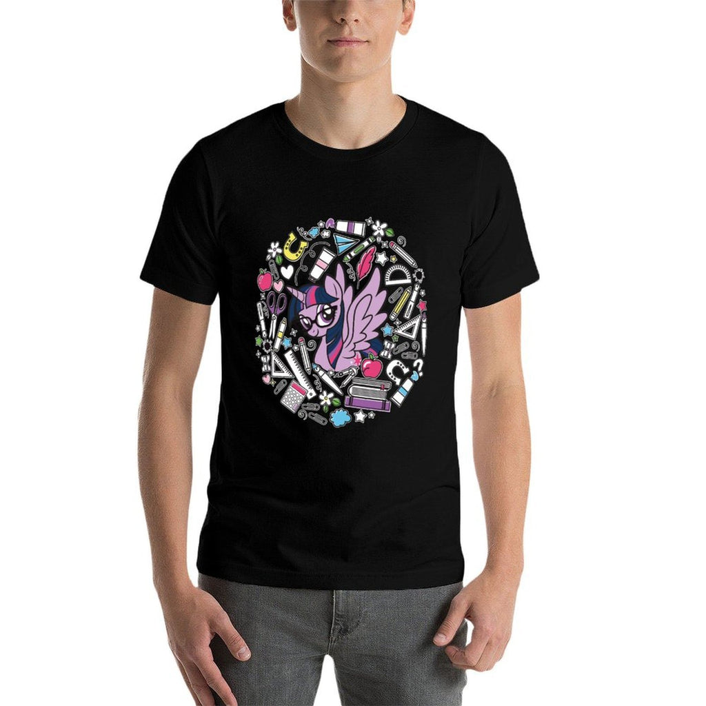 Twilight Sparkle Ready For School  Polyester Blend T-Shirt
