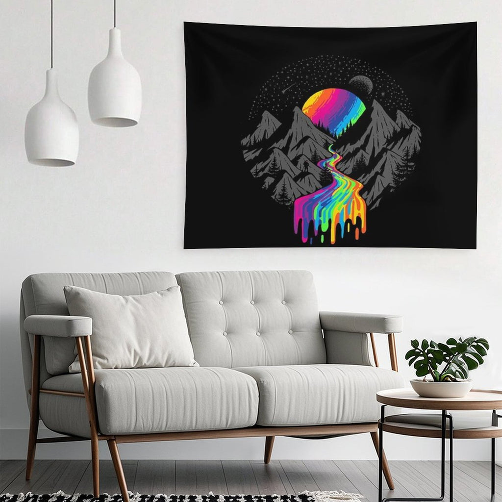 Cosmic River  Surreal Space Planet Tapestry