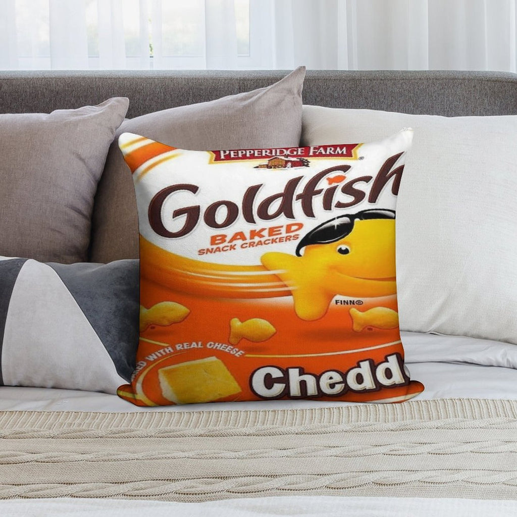 Goldfish Soft Shrink-Resistant Throw Pillow