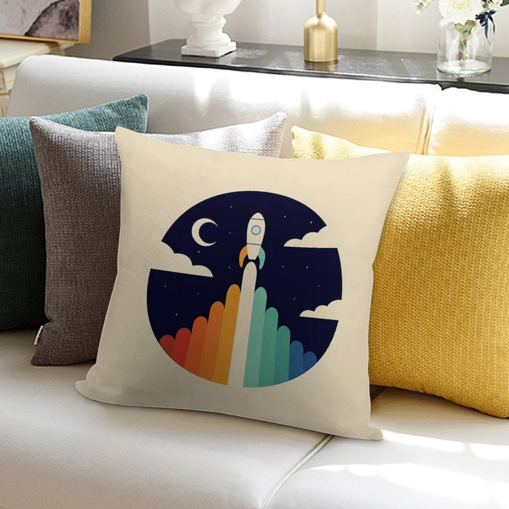 Up Soft Hidden Zipper Throw Pillow