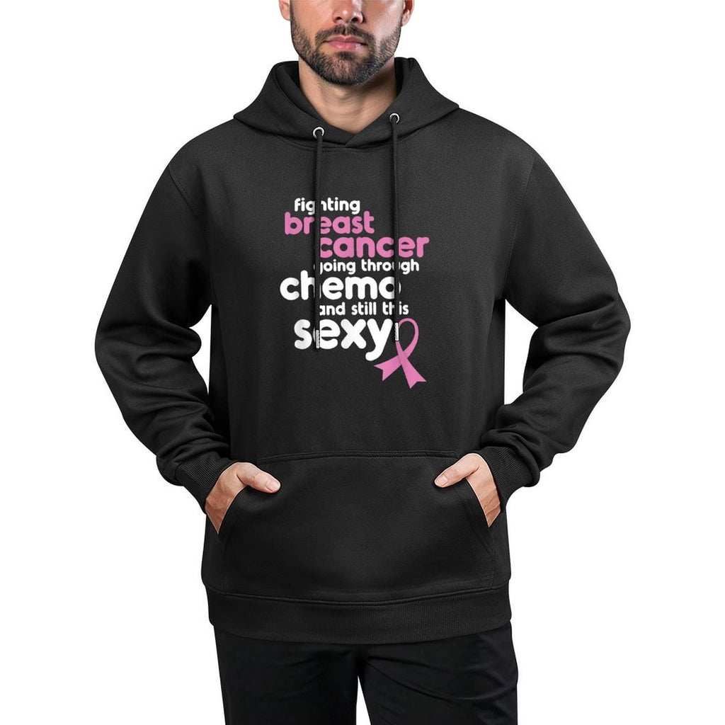 Fighting Breast Cancer Meme for Chemo Patients  Funny Gift Kangaroo Pocket Hoodie