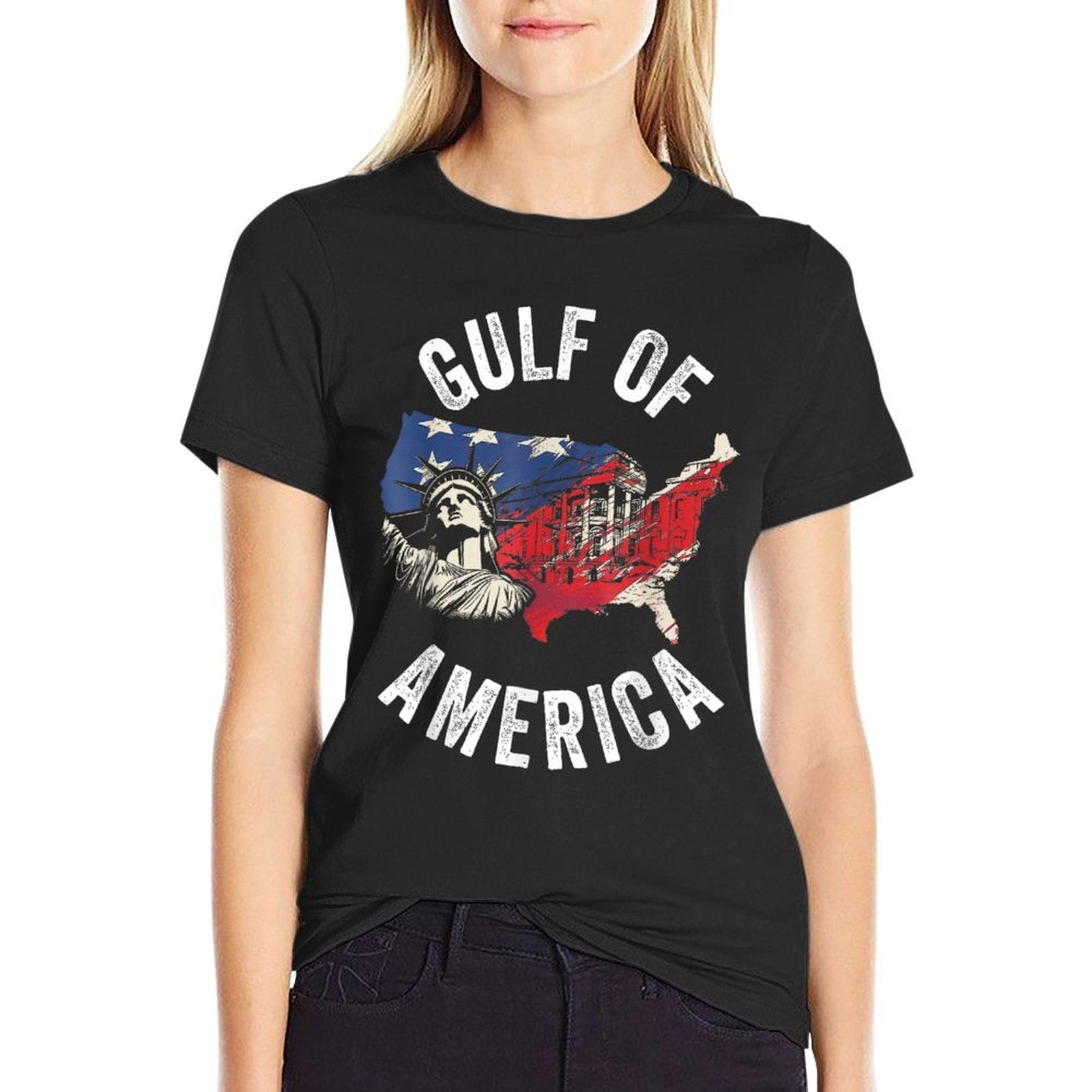 Gulf of United States of America  Oversized Silhouette T-Shirt