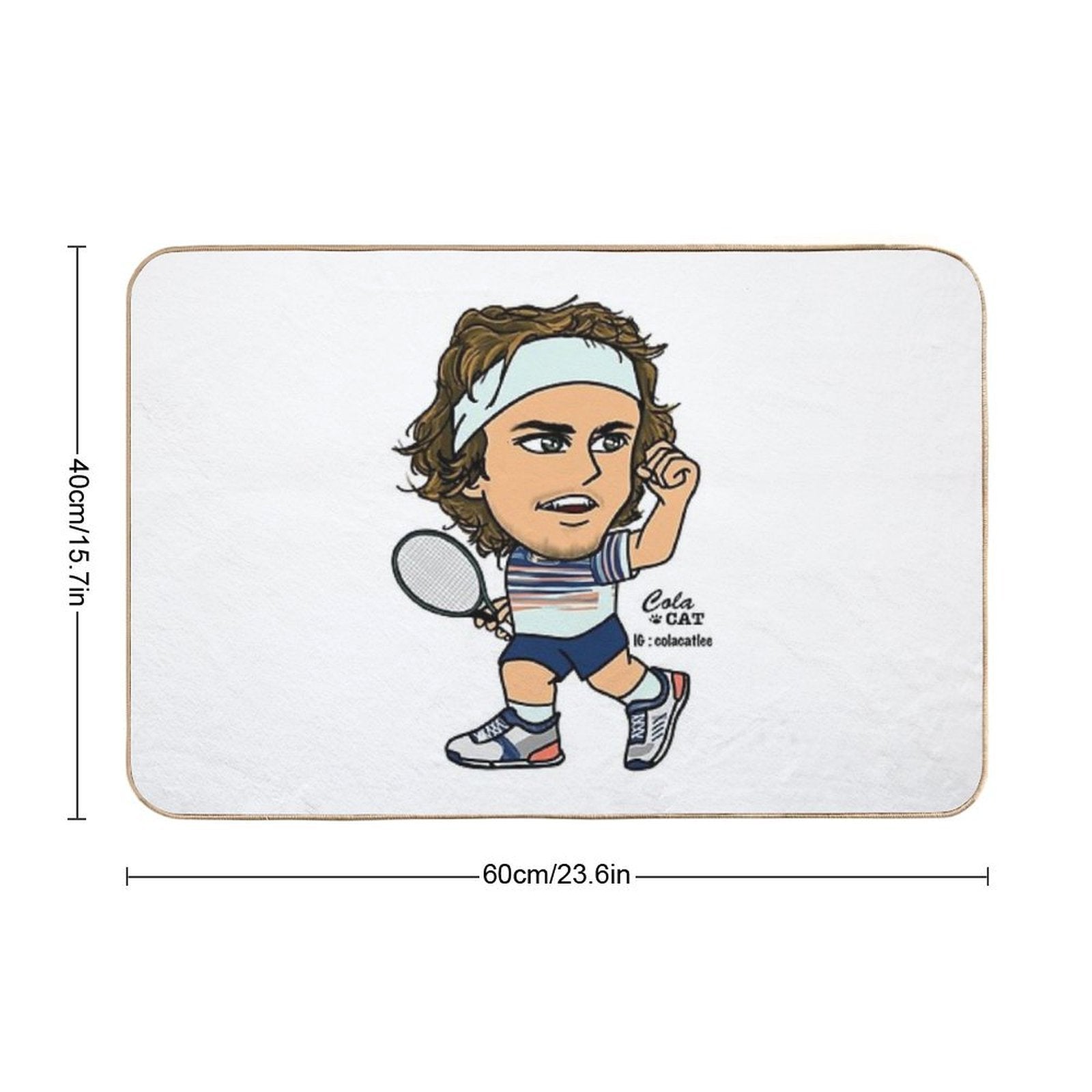 Alexander Zverev  Slip-Resistant Bath Mat
