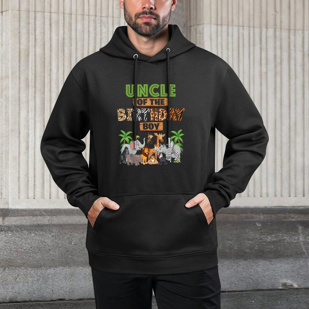 Wild Uncle Of The Birthday Boy Zoo Safari Jungle Animal Pilling-Resistant Hoodie