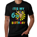 Kids Kids It's My 6th Birthday Wrestling Theme for 6-Year-Old Boy  Oversized Silhouette T-Shirt