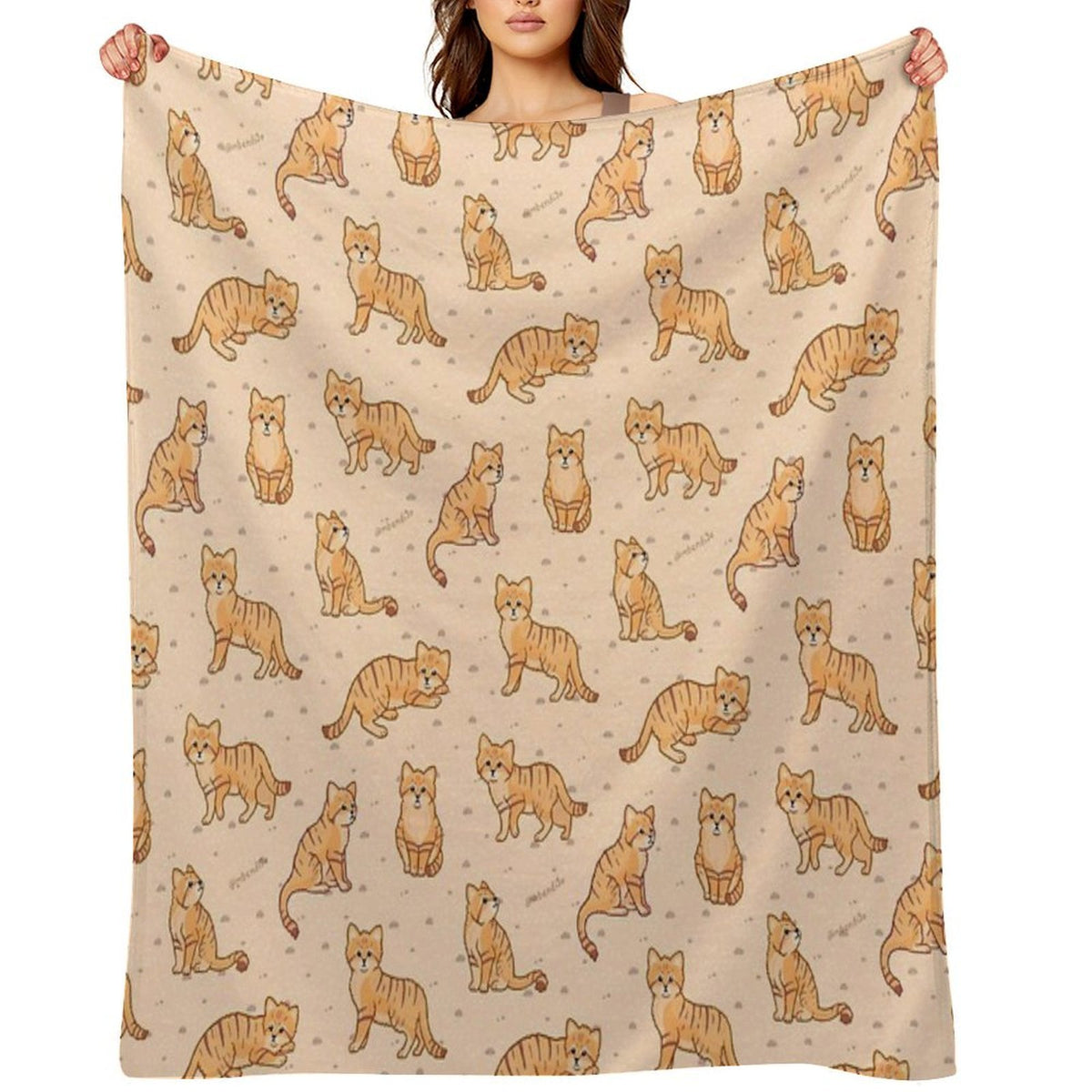 Sand Cats Travel-friendly Throw Blanket