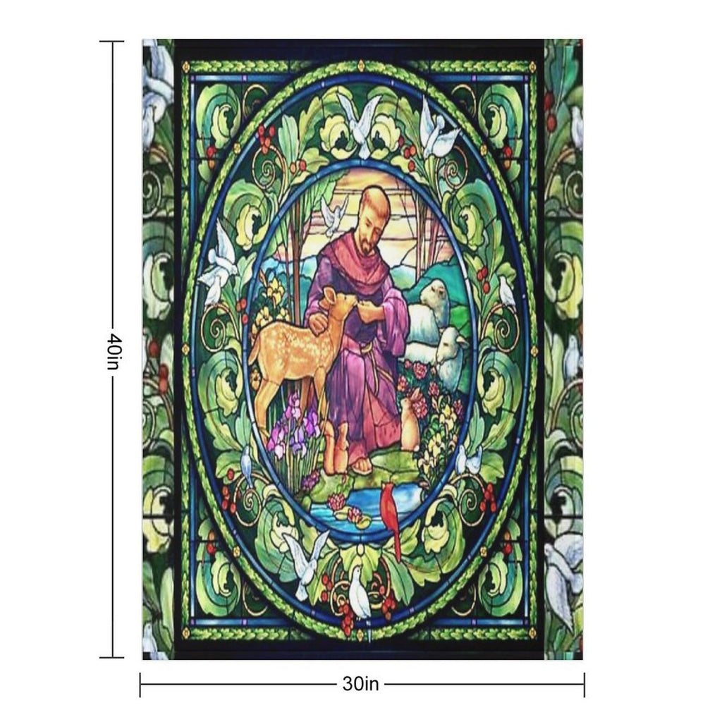Saint Francis of Assisi, Francis of Assisi, Friar,  San Francesco Durable Throw Blanket