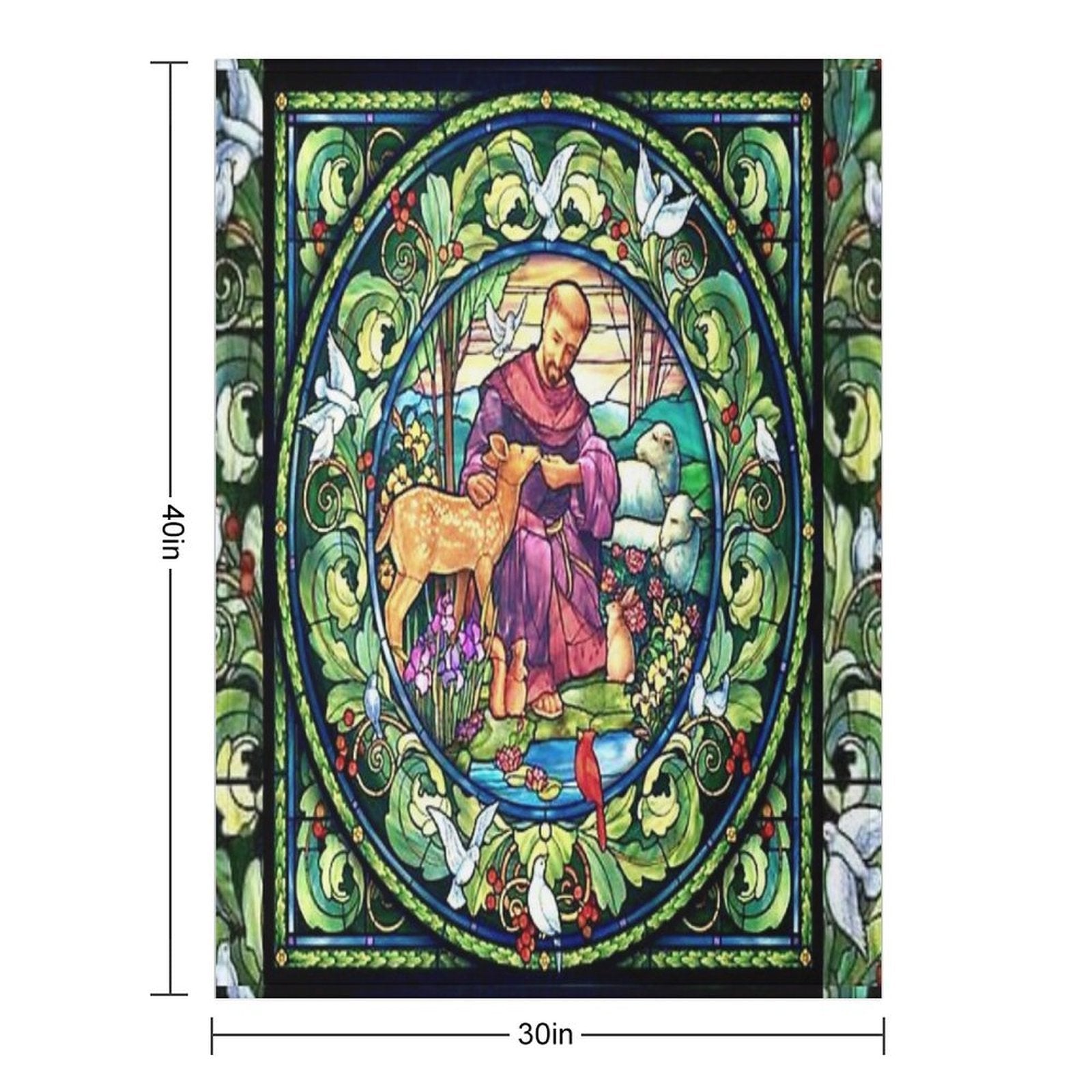 Saint Francis of Assisi, Francis of Assisi, Friar,  San Francesco Durable Throw Blanket