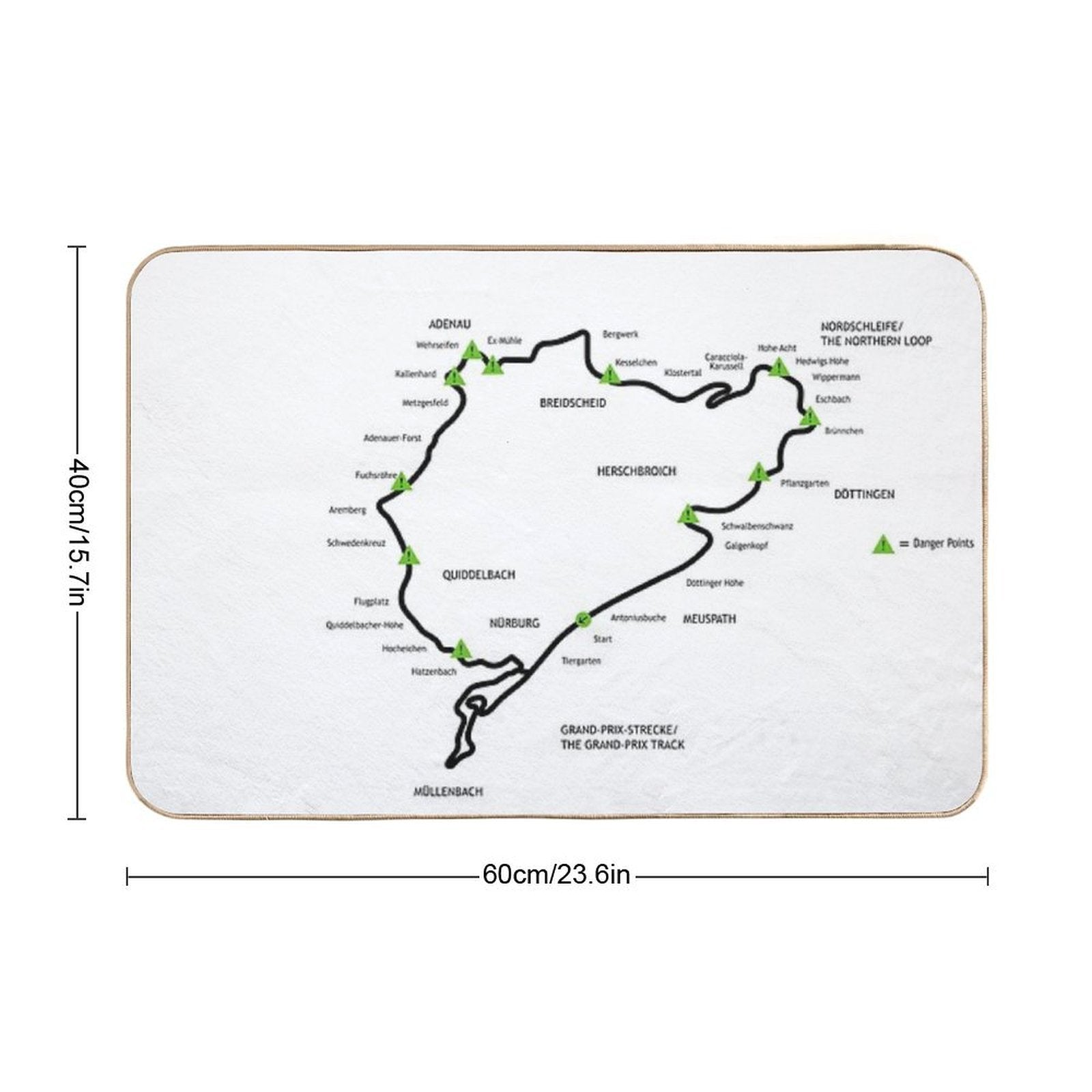 The Green Hell  Non-Slip Bath Mat