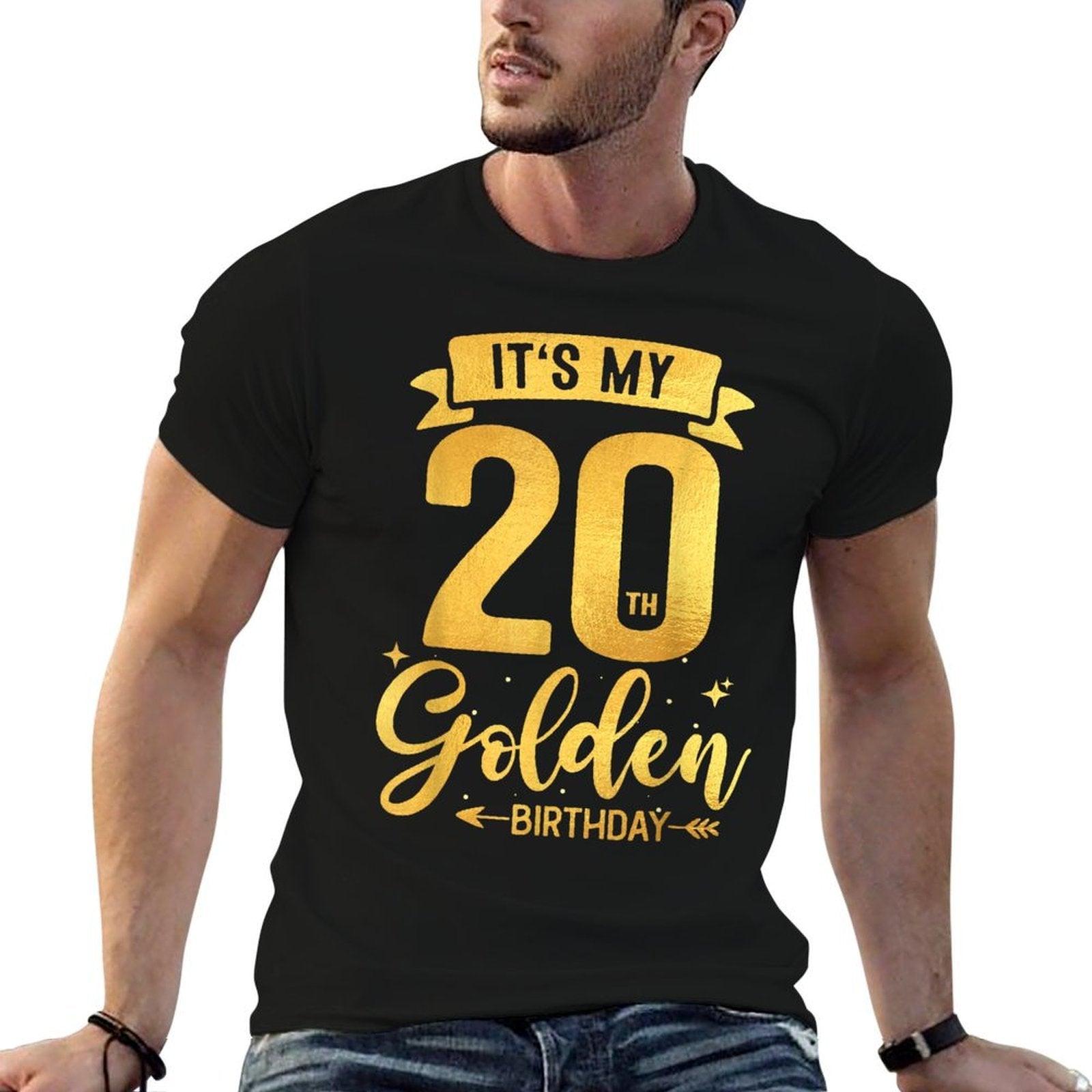 20th Birthday It's My 20th Golden Birthday  Slim-fit Cut T-Shirt